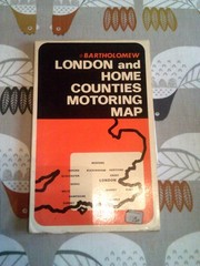 Bartholomew London and Home Counties Motoring Map 1:250000 Paper 1973