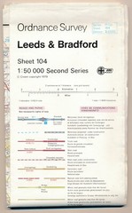 1979 Ordnance Survey OS MOD Issue One Inch Map Leeds & Bradford – Sheet 104