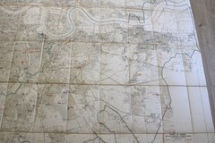 RARE MAP Elementary & Secondary Schools of London 1907 Education County Council
