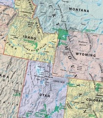 U.S. Map Poster (32 x 50 inches) – Laminated: a QuickStudy Reference Tool