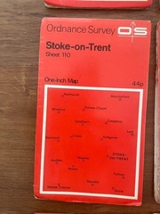 Vintage OS One Inch Maps Bundle x11 Ordnance Survey Seventh Series Retro Joblot