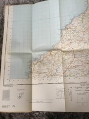 1961 Ordnance Survey One Inch Seventh Series Map 174 Bude (incl Boscastle)