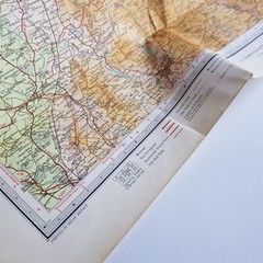 Peak District Bartholomew Ordinance Survey Map Hiking 1970s vintage British
