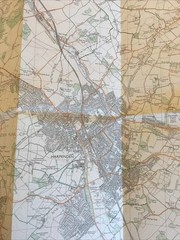 1990 Ordnance Survey Pathfinder Map 1095 TL 01/11 Harpenden (incl Redbourn )