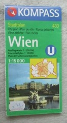 City Plan of Vienna: Wien Kompass Stadtplan 433. 1990s