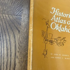 Historical Atlas of Oklahoma Morris 1971 4th Print Geography Native Americans