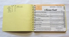 Sonoma County Thomas Guide Vintage 90’s Street Guide CA SF Bay Area Fold Out Map