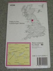 OS Ordnance Survey Landranger Map Sheet 90 Penrith, Keswick & Ambleside – 1988