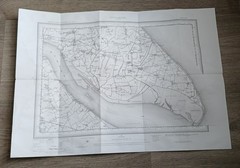 Pair of Alan Godfrey Old Ordnance Survey Maps East Yorkshire Holderness 1905