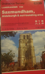OS Landranger Map 156 Saxmundham Aldeburgh + 1988 ebay uk