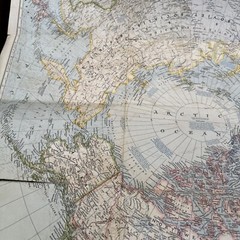 National Geographic Vintage Maps X 4 : Alaska, Mexico, World & Historic USA
