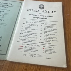 England Wales South Scotland Vintage C.W.S Motorist’s and Cyclists’s Road Atlas