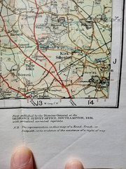 Ordnance Survey Road Map – Sheet 9, Harrogate, Leeds & Bradf: 1931 Linen (Green)