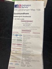 Ordnance Survey Landranger Map Saxmundham, Aldeburgh & Southwold #156