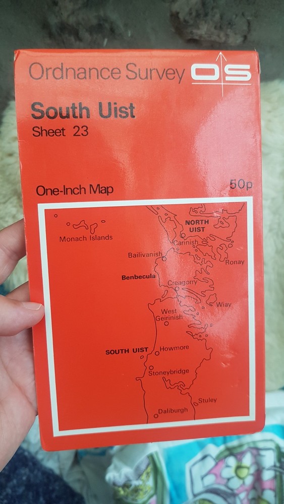 1969 Ordnance Survey One Inch Map 23 South Uist