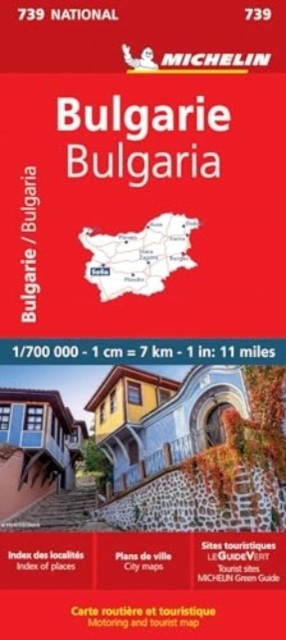 Bulgaria – Michelin National Map 739 by Michelin (Sheet map, folded)