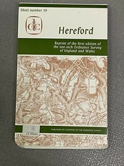 David & Charles, OS Map, 1st Edition one Inch Reprint, Hereford, No 59