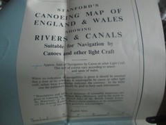 Stanford’s Canoeing Map Of England & Wales Canals Rivers For Canoes Light Craft