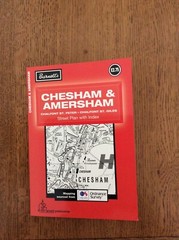 CHESHAM AMERSHAM chalfonts sreet map fold out black/white