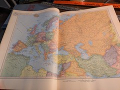 Encyclopaedia Britannica World Atlas 1959 Unabridged Large Vintage Hardcover