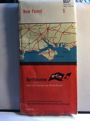 Vintage Bartholomew (cloth) Map of the New Forest 1964