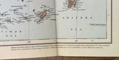 Far East National Geographic paper map, 1952 vintage