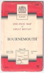 ORDNANCE SURVEY ONE INCH MAP: BOURNEMOUTH (Seventh Series)