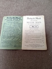 Vintage Daily Mail milestone motor maps number 5 out of 12