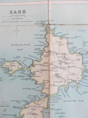 VINTAGE BARTHOLOMEW’S CLOTH MAP OF THE CHANNEL ISLANDS – REDUCED SURVEY SERIES
