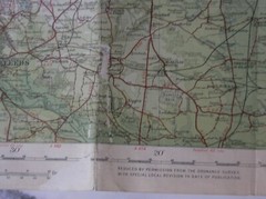 Vintage Batholomew’s Harrogate map c1920 Half Inch Sheet 4 Leeds York Bradford