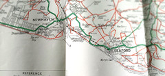 Vintage “Geographia” Ramblers Map No 8 Country Round EASTBOURNE