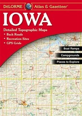 IOWA ATLAS & GAZETTEER (DELORME ATLAS & GAZETTEER) By Null Excellent Condition