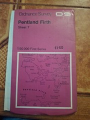 OS 1:50,000 First Series map 1976 – Sheet 7: Pentland Firth – Vintage
