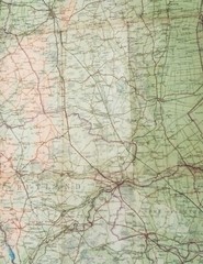 Bartholomews Half Inch Contoured Map Sheet 25 Fenland 1947 Cartography