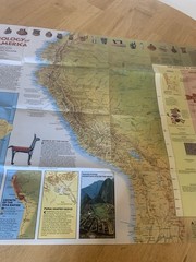 National Geographic Indians Of South Americe Map Magazine 1982