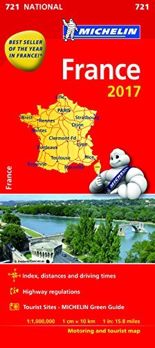 France 2017 (Michelin National Maps) by Michelin Sheet map, folded Book The Fast