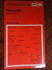 Old OS MAP PLYMOUTH SALCOMBE NEWTON FERRES BICKLEIGH HALWELL TAVISTOCK ASHBURTON