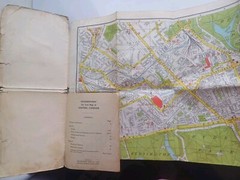 Vintage Geographers Map Of London With Postal Districts & Index To Streets