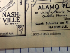 (2) Rare AAA Triptik Vintage Map Books 1950’s N.M. Ariz. Ala .Tenn.