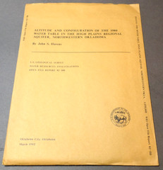 1982 USGS Water Table of High Plains Regional Aquifer NW Okla OF Report 82-100