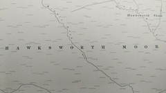Ordnance Survey Map: Edition of ‘past 1918’, Hawksworth Moor CLXXXVI ‘S.E’, 1913