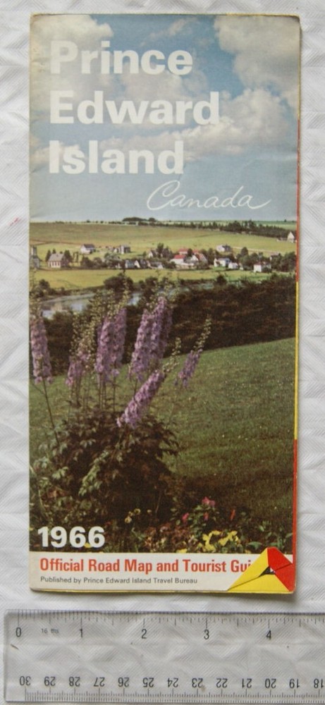 1966 Prince Edward Island Canada Official Road Map & Tourist Guide