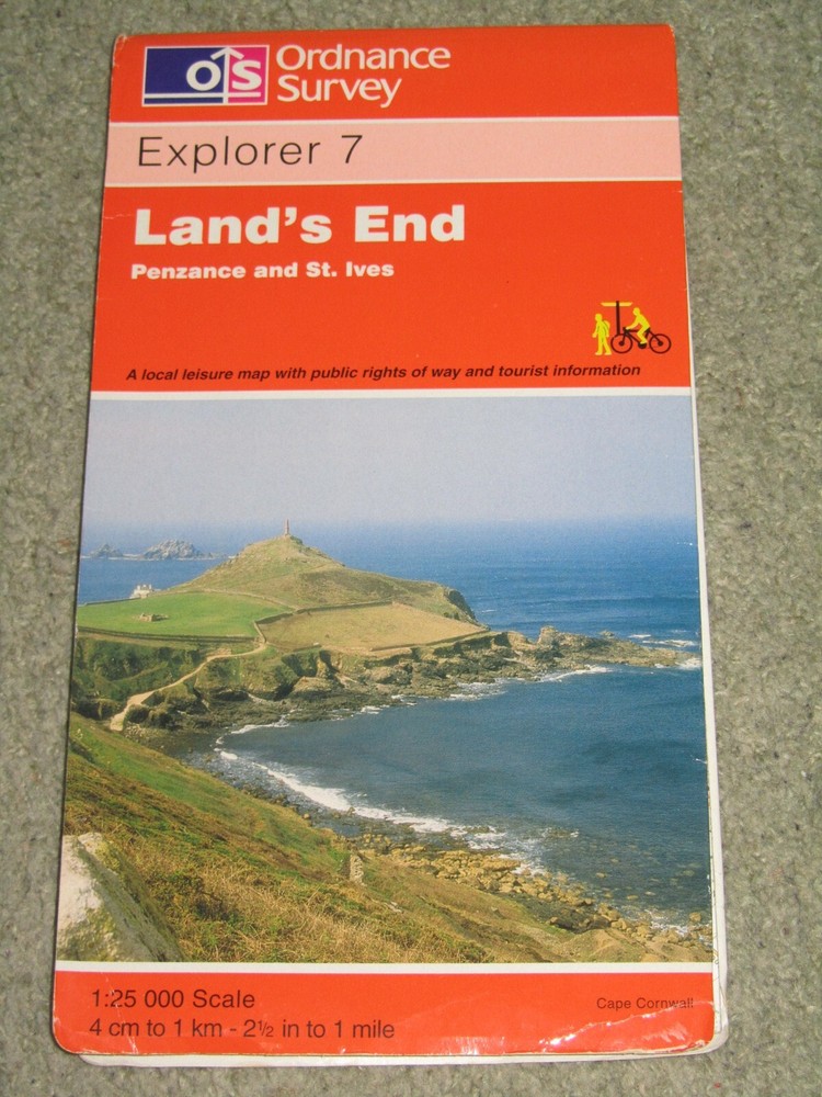 Ordnance Survey Explorer 1:25,000, Sheet 7 / 102 Land’s End – 1996