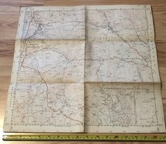 Vintage Windermere, Lake District folded map