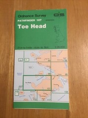 1989 Ordnance Survey Pathfinder Map 107 NF99/NG09 Toe Head (incl Scarista )