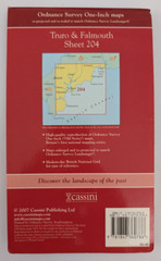 Cassini Old Series map (1813), Truro & Falmouth. Ordnance Survey Landranger 204