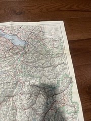Carte Routiere De La Suisse Map fold out map vintage