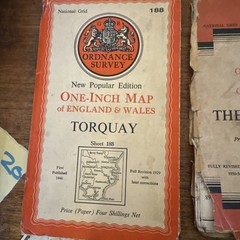 8 Very Rare Vintage Ordnance Survey Contoured Road Map #Maps Knowledge-4