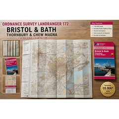 Genuine OS Landranger Sheet 172 |Bristol & Bath Area | Walking, Cycling & Travel