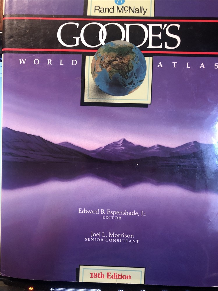 Rand McNally Goode’s World Atlas by Joel L. Morrison (Hardcover)